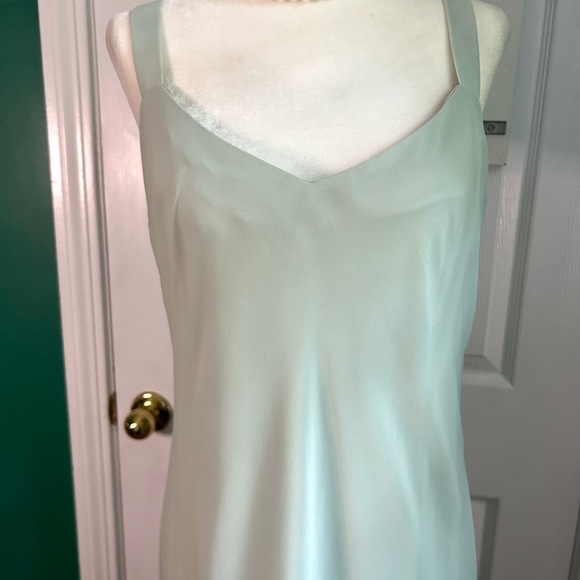 Cattiva 100% Silk Mint Long Gown Size 6 - Picture 9 of 13